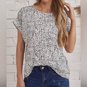 Emory Rose roller cuff blouse